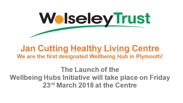 The Jan Cutting Healthy Living Centre is the first designated Wellbeing Hub in Plymouth!